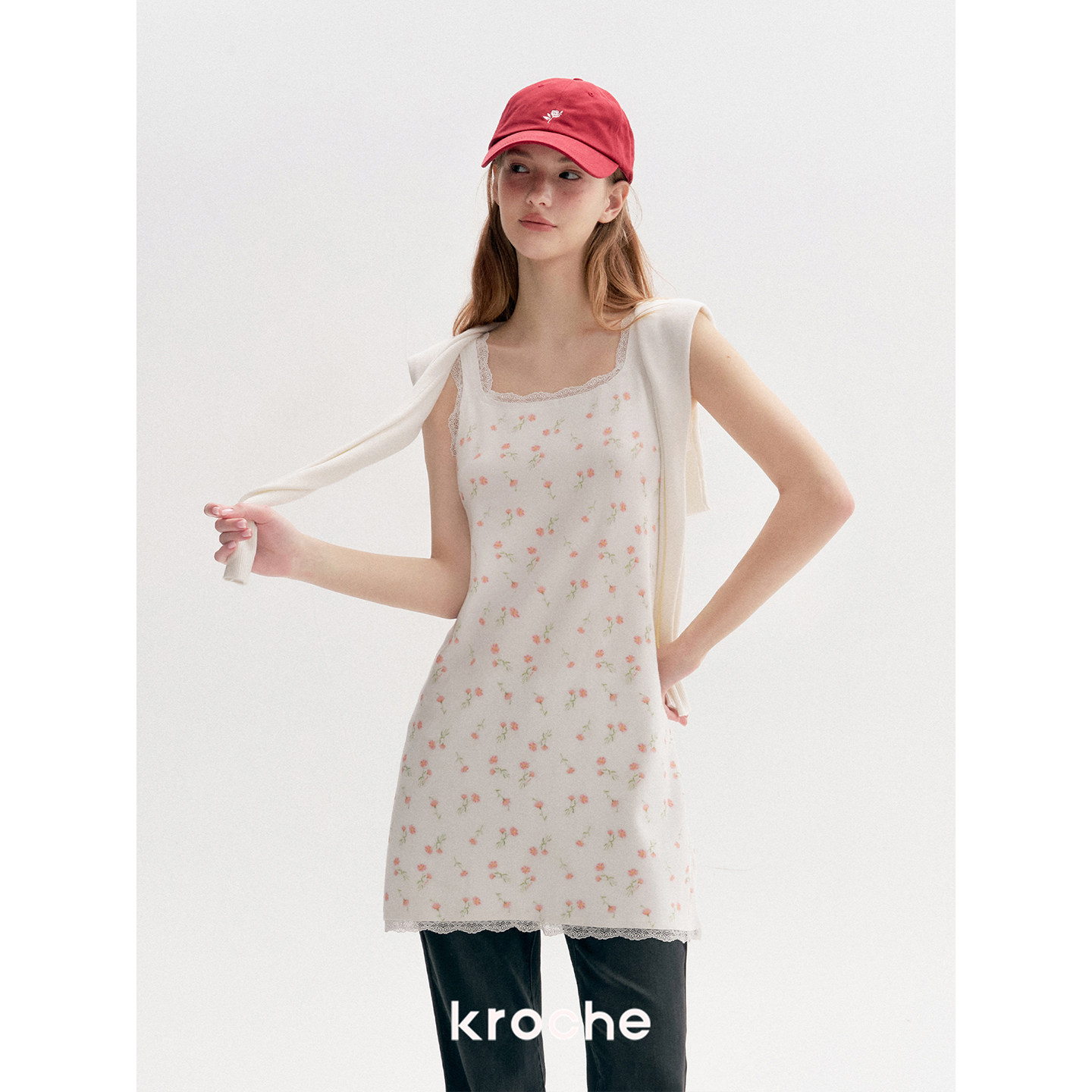 KROCHE プリント ワンピース KR4036