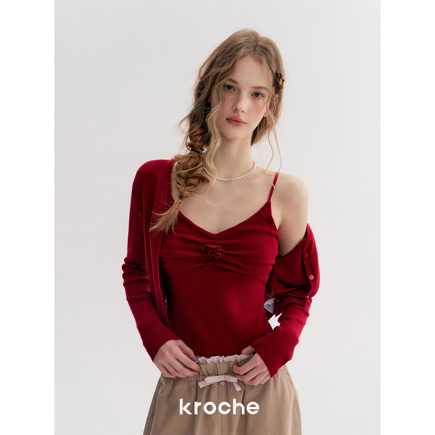 KROCHE フラワー ニット KZY0004