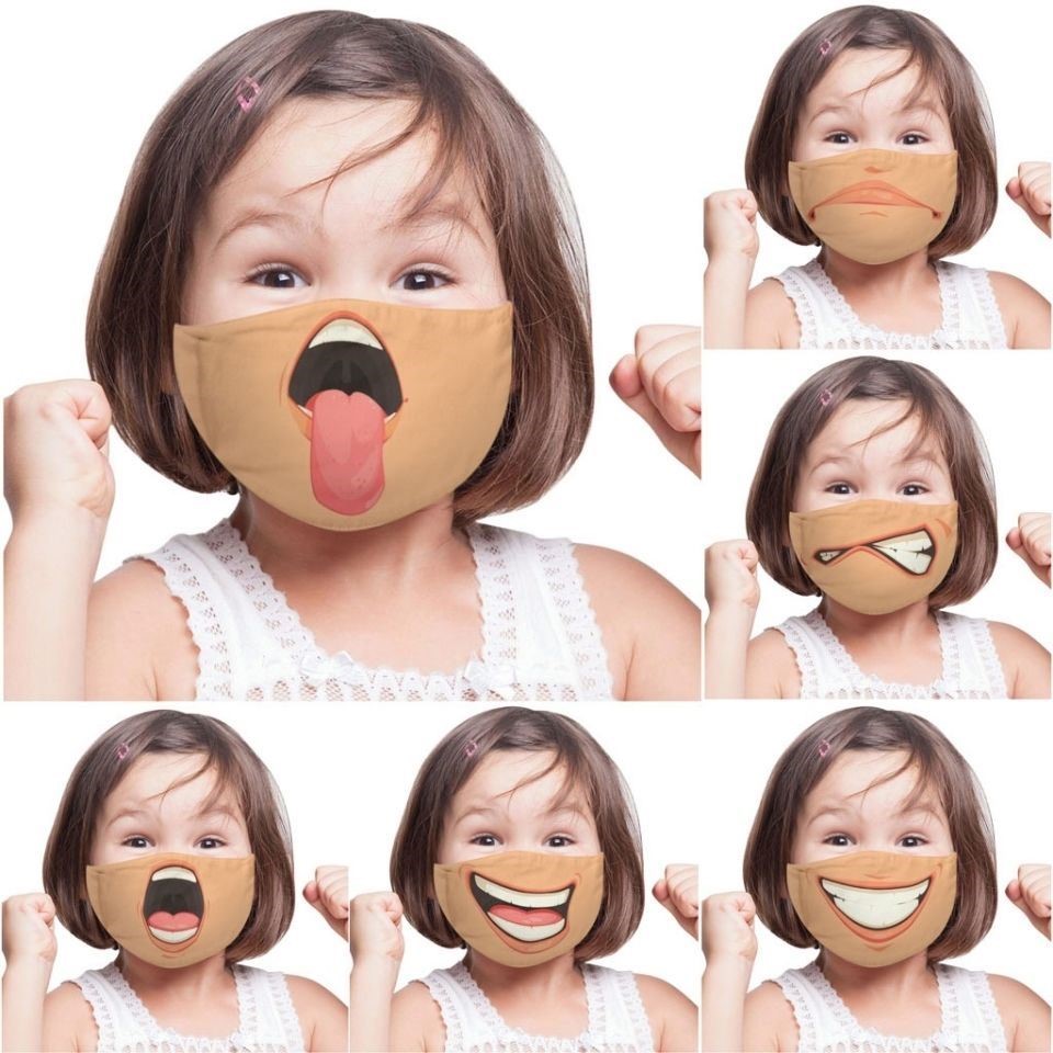 Creative motif expression personality Blame Mouth Mask Adult Child Protection Windproof anti-dust washable water washable
