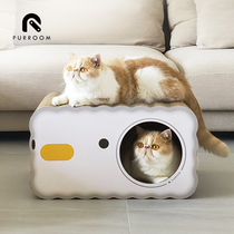 PURROOM Original small Chicken Cake Multifunction Grinders Resistant to Carton Cat Catch Board Cat Toy Cat Nest