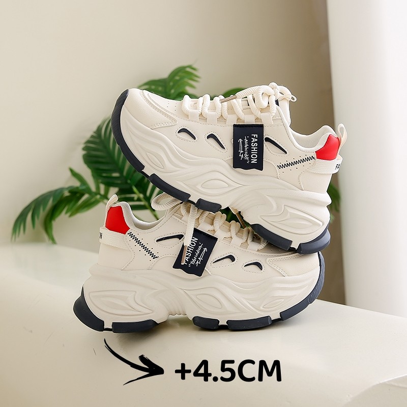 Обувь 2025 года, новый стиль, популярный в этом году стиль повседневной женской обуви на толстой подошве с широкими брюками, брендовая обувь и одежда South China warehouse