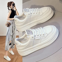 Comfort not tired feet ~ thick bottom genuine leather plate shoes women 100 hitch flat bottom