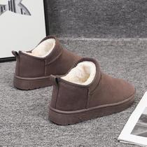 Short boots for women 2022 new fashion winter thickened and velvet Northeastern snow boots oblique short-tube warm cotton shoes