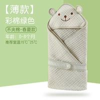 Цвет хлопкового зеленого весеннего и летняя модель