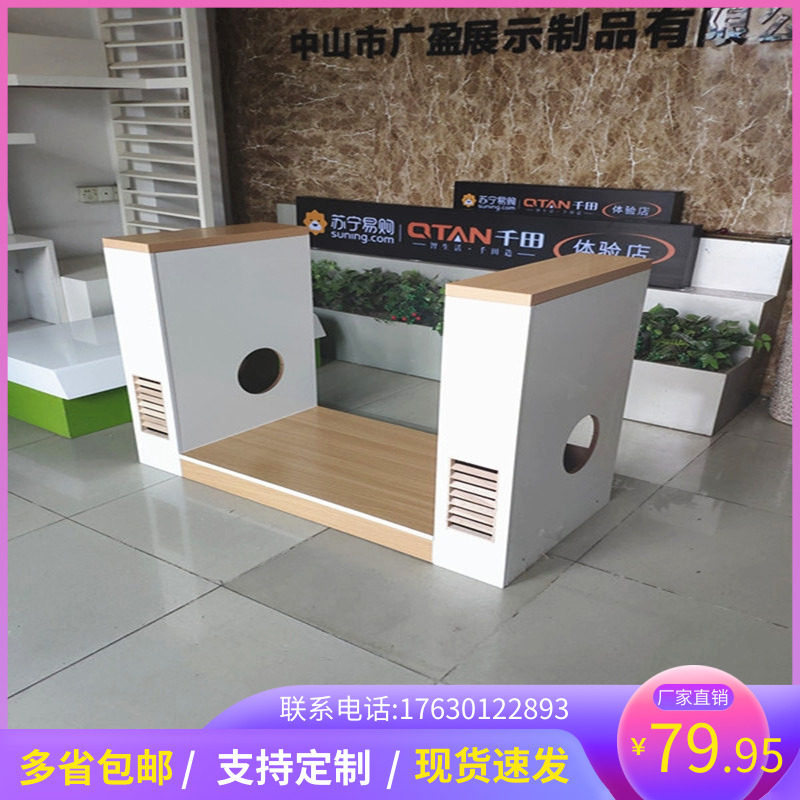 Water heater side cabinet floor integrated stove display cabinet wood grain gas stove furniture booth baking paint display cabinet factory direct sales