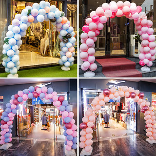 Balloon Arches for Store Openings, Anniversary Celebrations, Birthday Decorations, Wedding Events, and Scene Setup with Stand Pillars
