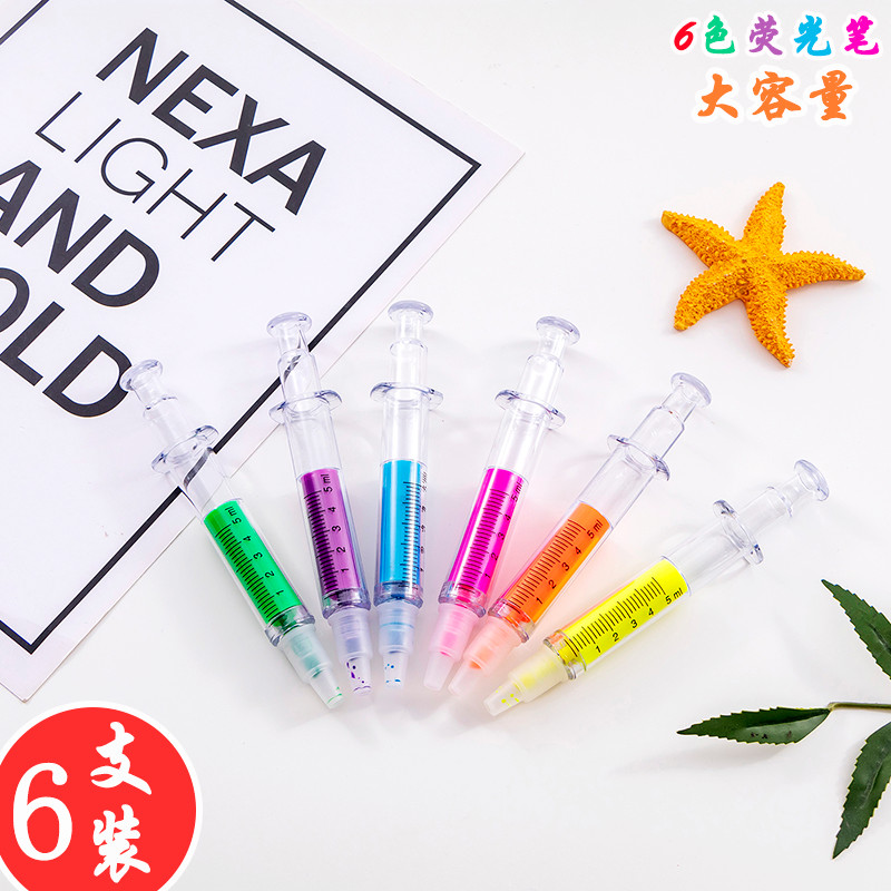 Creative Color Fluorescent Pen Primary School Prizes Marker Pen Key Students Use Classroom Marker Pen Large Capacity Set Color Pen Kindergarten Children Reward Small Gift Birthday Gift