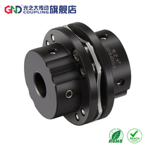 Light transmission GSTB45# steel step single diaphragm coupling steel eight screws high rigid keyway coupling
