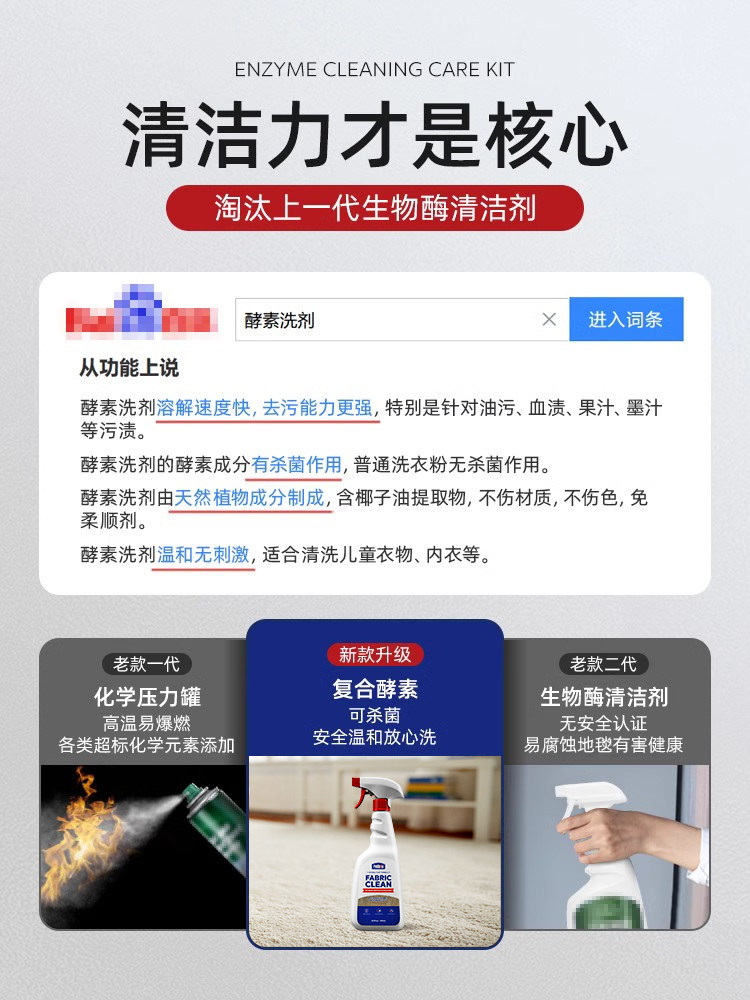 Carpet Cleaning Magic Tool, No Water Needed, Powerful Stain Remover, No-Rinse Dry Cleaning Agent, Special Cleaning Agent for Wool Carpets and Blankets