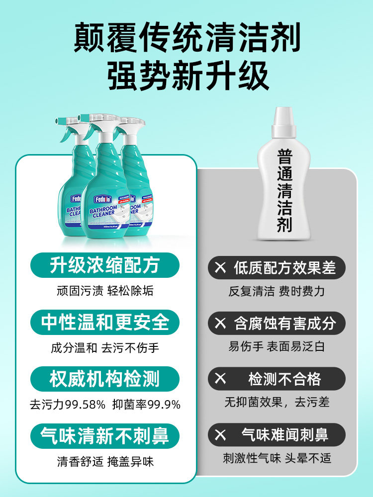 Bathroom Tile Cleaner, Powerful Stain Remover, Special for Bathroom Floor Tiles, Removes Stubborn Water Stains