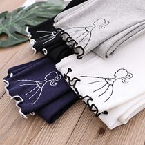 Girl Beats Bottom Pants Spring Autumn Style 2022 Spring New Children Spring Dress Womens Pants Foreign Air Outwear Long Pants