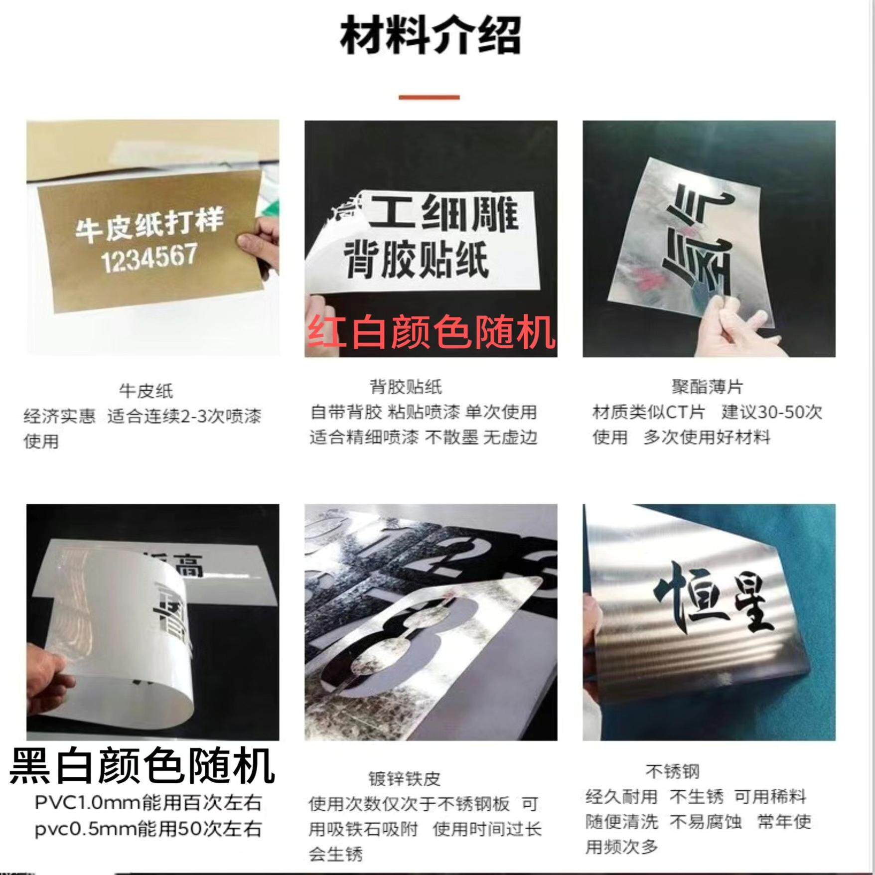 镂空喷漆标识