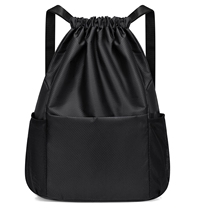 ·Customized pocket drawstring backpack outdoor fitness backpack mens and womens sports simple and lightweight basketball bag storage