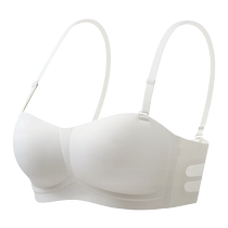 Catman strapless tube top bra for women anti-slip push-up summer thin seamless invisible back wrap bra