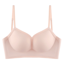 Catman Beautiful Back Underwear Womens Ice Silk Cool Summer Backless Cross Sexy Small Breast Gathering Soft Support Bra