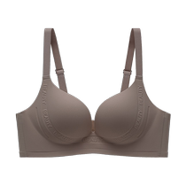 Catman Seamless Underwear Womens Big Breast Revealing Small Lift-Up Supporting Secondary Breasts Anti-Sagging Summer One-piece Bra