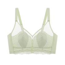 Catman Lace Rabbit Ears Underwear Summer Ultra-Thin Breathable Womens Big Breast Revealing Small Secondary Breasts Anti-Sagging Latex Cup Bra