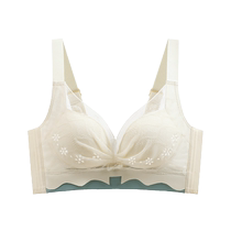 Catman Big Breast Showing Small Underwear Womens 2024 New Summer Breathable Sexy Lace Anti-Sagging Nipple Bra