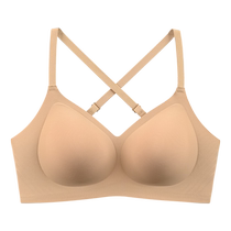 Catman pull-up bra for women 2024 new style no steel ring anti-sagging tube top push-up bra for beautiful back