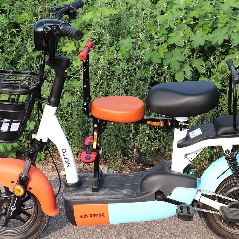 Electric car child seat electric car front child baby seat electric bicycle baby stool with baby car seat