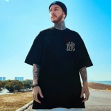 Футболка, хлопковая парная одежда в стиле хип-хоп для влюбленных, оверсайз, европейский стиль, короткий рукав