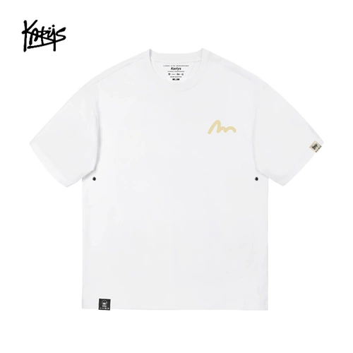 Хлопковая абрикосовая приятная телу футболка для отдыха, в американском стиле, короткий рукав, оверсайз, большой размер