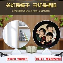 TFBoys mirror photo frame dual-use Wang Junkai Wang Yuan Yee Yee Yee album surrounding the same paragraph should be customized