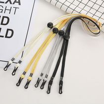 Cap elastic band buckle neckline adjustable windproof child baby straw hat tightening belt bicycling wind break button