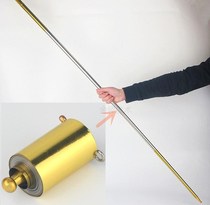 Creative steel bullet bar variable gold hoop stick Monkey King super long 15 meters metal sage magic prop stage 180g