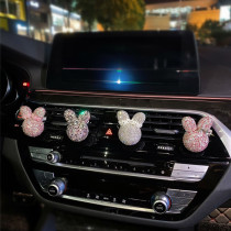 Car perfume aromatherapy cute little rabbit car air conditioning outlet pendant Net Red Women car interior decoration ornaments