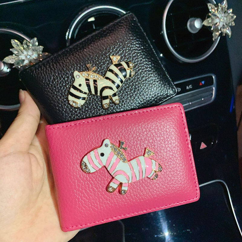 Car driver's license leather case horse to success leather document card package driver's license package motor vehicle driving license this clip jewelry