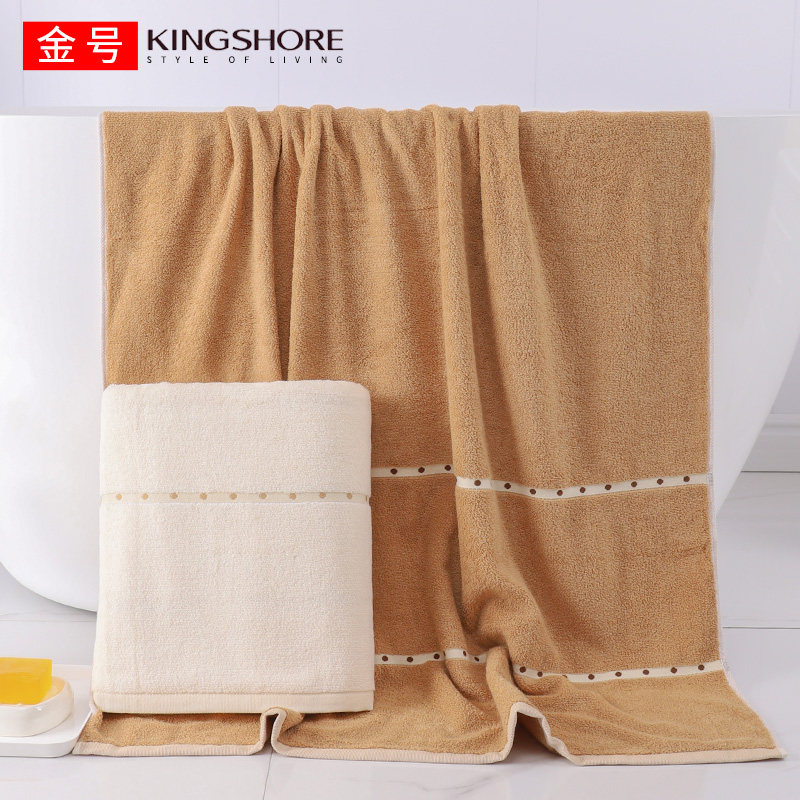 180*80 Gold Household Bath Towel Cotton Water Absorbent Adult Increased Thick Xinjiang Cotton Couple Summer Cotton Soft