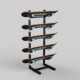 Ski snowboard home storage rack punch-free skateboard land surfboard ef ski display rack snowboard rack