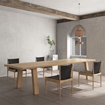 Nordic Home Solid Wood Desk Loft Conference Table Modern Office Brief About Long Strip Table Bench Table Negotiation Table