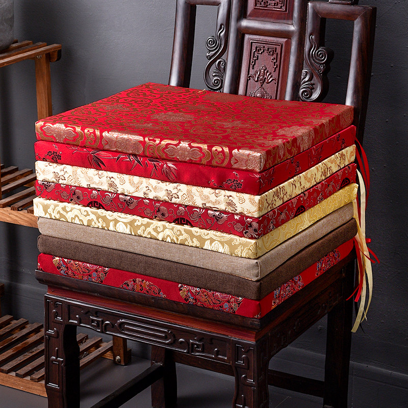 Chinese Red Wood Sofa Hair Chair Subcushion Solid Wood chair Chair Dining Chair Official Hat Home Non-slip Ring Chair Seat Cushion Tea Chair Cushion
