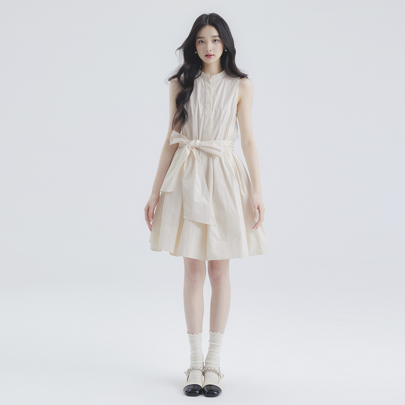 Little Deer's Puff Pays Tribute to Youth, 25 Summer New Style, Elegant Classic Cotton Bow Puffy Dress Little Deer's Puff Pays Tribute to Youth, 25 Summer New Style, Elegant Classic Cotton Bow Puffy Dress