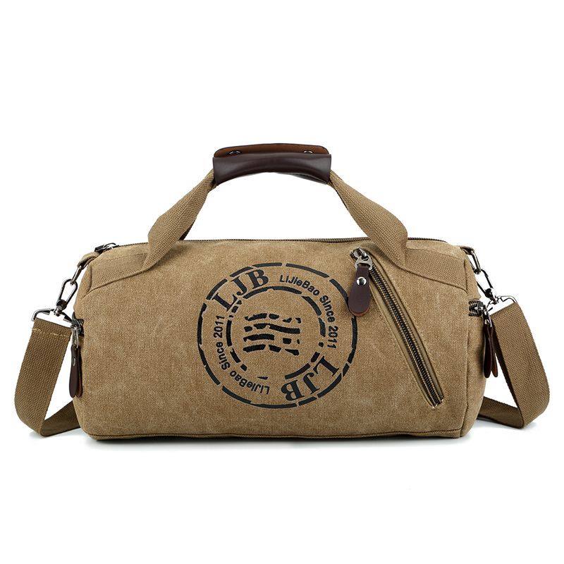 Printed Logo Unisex Tote Shoulder Bag Canvas Cylindrical Casual Travel Swimming Fitness Clothing Crossbody Bag Printed Logo Unisex Tote Shoulder Bag Canvas Cylindrical Casual Travel Swimming Fitness Clothing Crossbody Bag