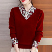 Knit Sweaters All-match Women Clothi