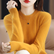Autumn and Winter New Womens 100% Mink Cashmere Sweater O-N