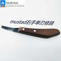 Good imported horseshoe trimming knife circular left and right hand knife single-sided blade horseshoe knife horseshoe knife nail shoe hoof trimming tool