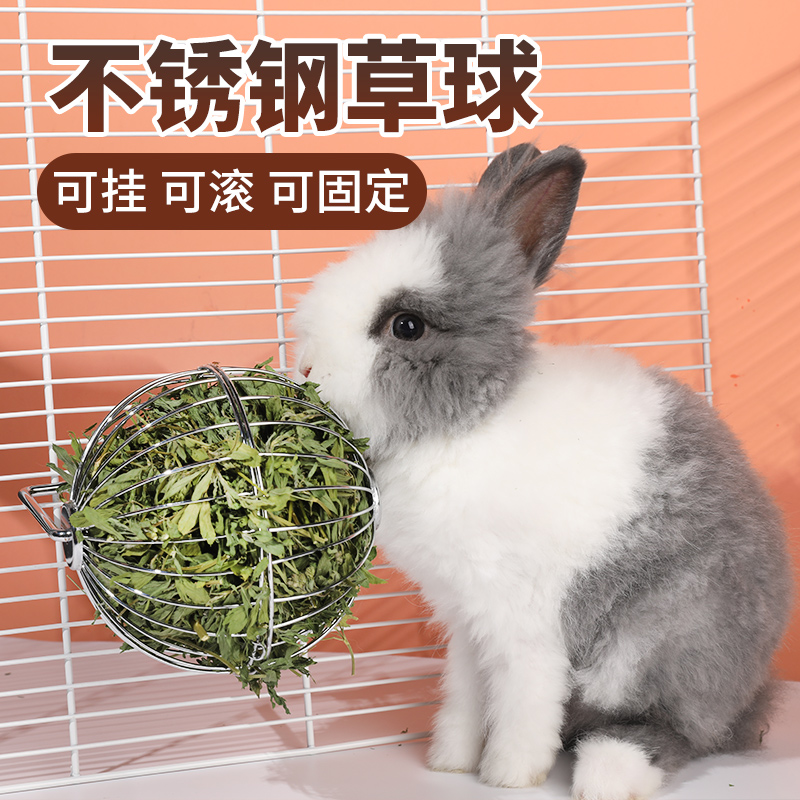 Rabbit chinchilla guinea pig grass rack ball stainless steel grass rack ball chinchilla grass ball grass wave grass rack new grass rack