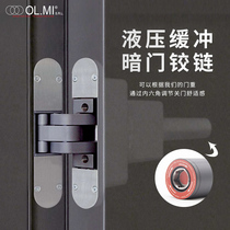 Italy imported AGB hydraulic buffer secret door hinge Room door cabinet door 3D adjustment invisible door hinge