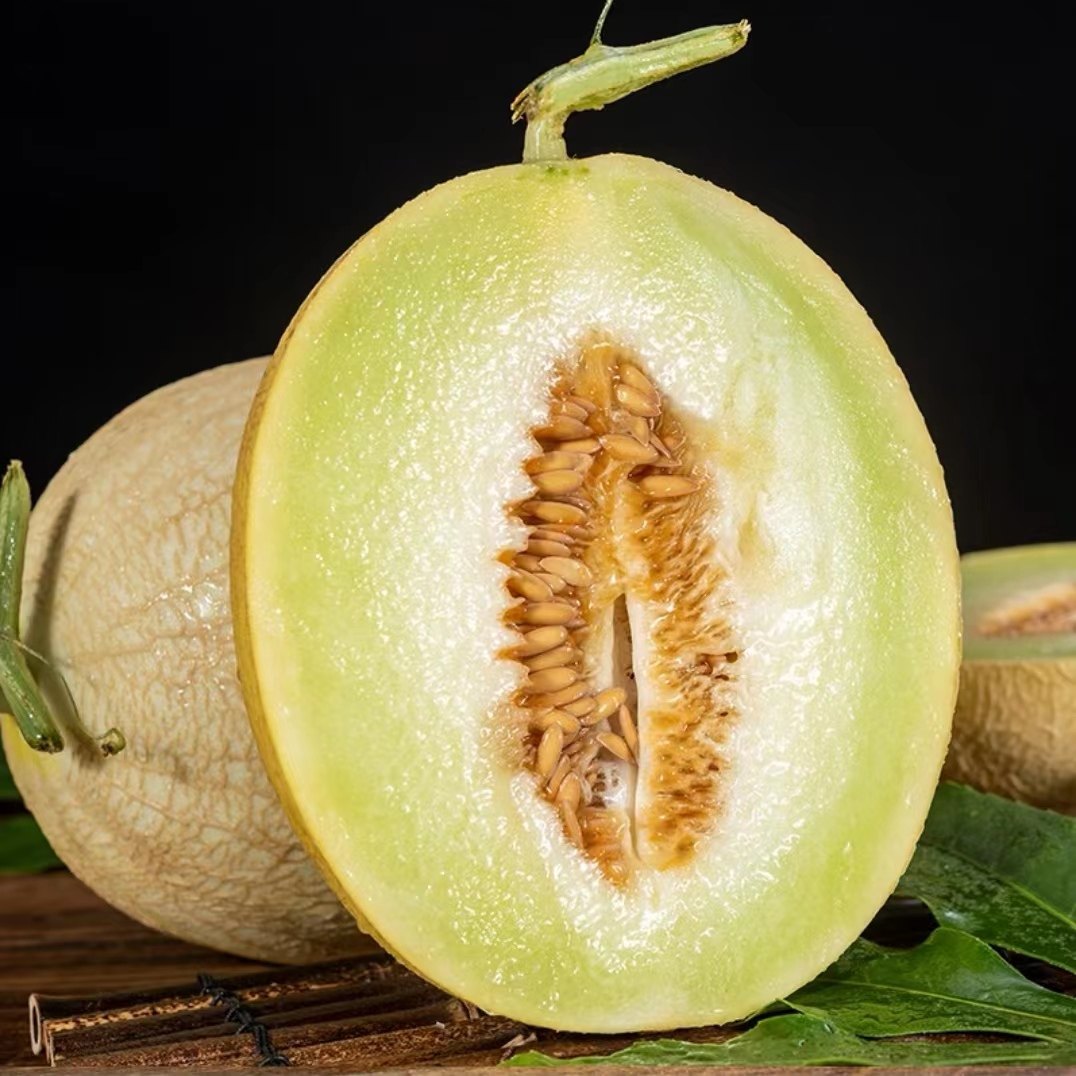 甘肃兰州白兰瓜银蒂哈密瓜：沙漠中的甜蜜奇迹，当季整箱新鲜蜜瓜大揭秘！-哈密瓜-淘宝百科网