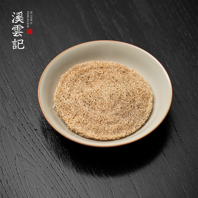 Creek Cloud notes -- Mihuang Ru kiln pot bearing open pieces retro dry foam table small number of tea trays Gongfu tea accessories Snack Dish-Taobao