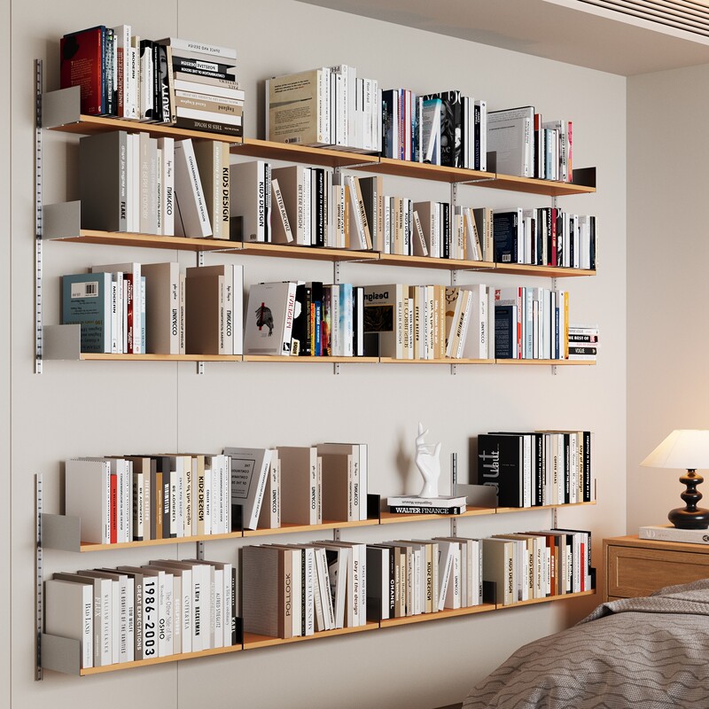 Vanmo Furniture Birch Wood Bookcase Wall-Mounted Storage Shelf for Living Room and Bedroom, Book Storage Rack, Wall-Mounted Bookshelf Vanmo Furniture Birch Wood Bookcase Wall-Mounted Storage Shelf for Living Room and Bedroom, Book Storage Rack, Wall-Mounted Bookshelf