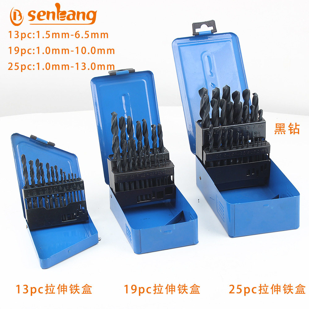 Manufacturer Supply High Speed Network Twist Drill Bit Suit Wood Tinder Aluminum Alloy Drilling Machine 4241 Iron Case