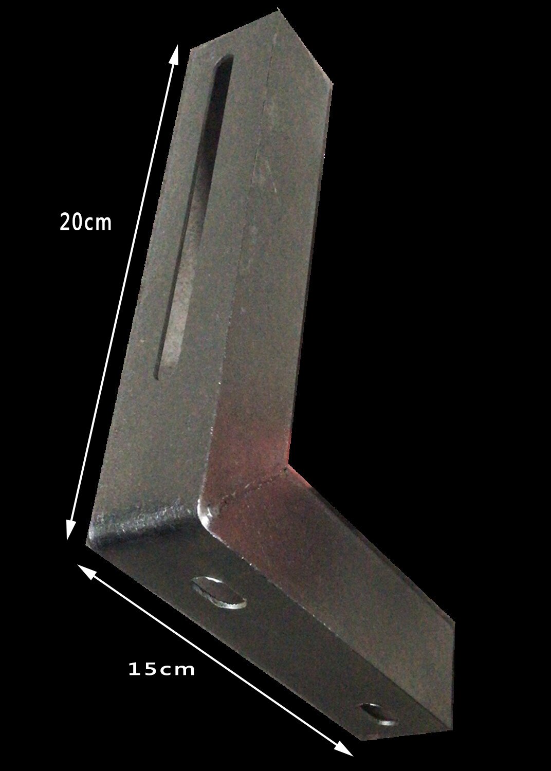 Angle Iron Bracket With Hole Iron Triangle Shelf Cable Bracket Triangle Support Angle Yard wall separator pipe bracket