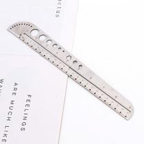 Multifunctional stainless steel tool graduated scale Sub-office compasses Protractor inner hexagonal EDC outdoor tool