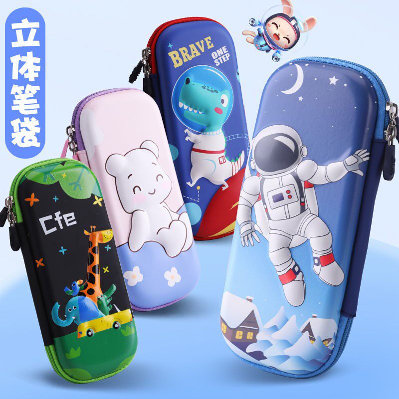 3D Cartoon Girl Multifunction Large Capacity Pencil Case Pen Bag Cool Lead Pencil Case Boy Cute Cartoon