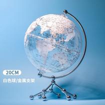 Small red book Tongan micro-square puzzle transparent high-definition globe Large number of students teaching metal globe pendulum pieces